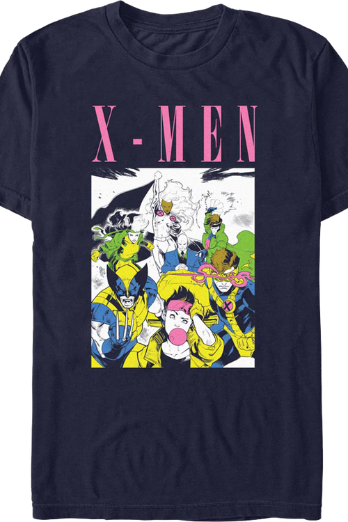 X-Men Group Illustration Marvel Comics T-Shirtmain product image