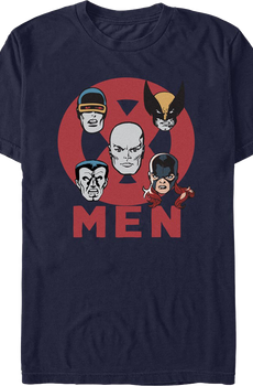 X-Men Hero Heads Marvel Comics T-Shirt