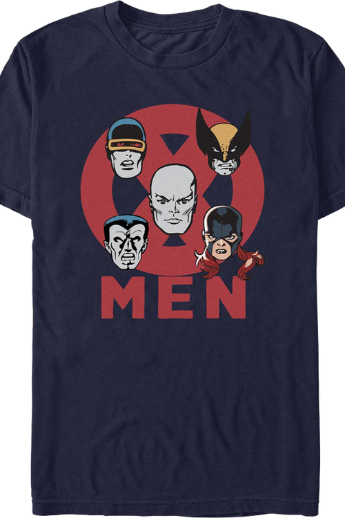 X-Men Hero Heads Marvel Comics T-Shirtmain product image