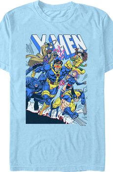 X-Men Pixelated Mutants To The Rescue Marvel Comics T-Shirt
