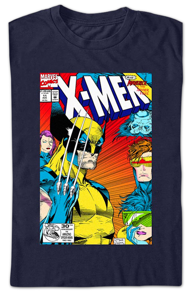 Marvel Comics - Adult Tee Shirt Graphic Men's Medium, M - Black w 8 superheros