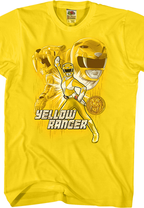 Yellow Ranger Mighty Morphin Power Rangers T-Shirt