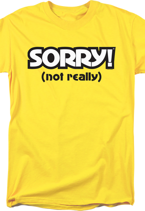 Yellow Sorry T-Shirt
