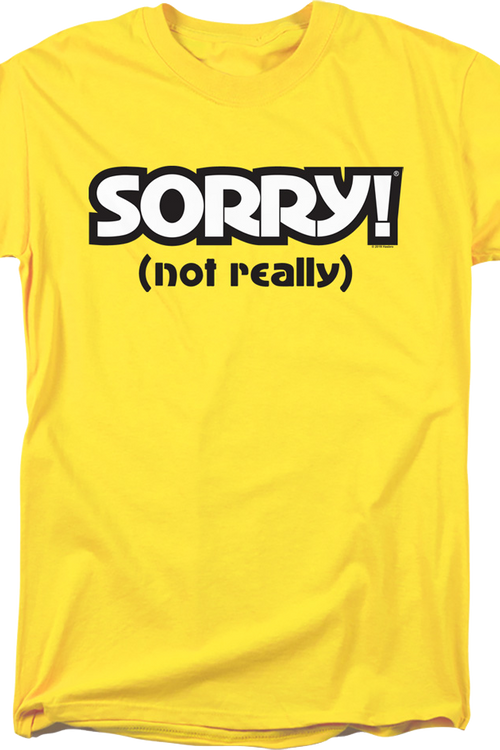 Yellow Sorry T-Shirtmain product image