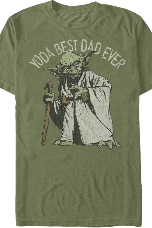 Yoda Best Dad Ever Star Wars T-Shirtmain product image