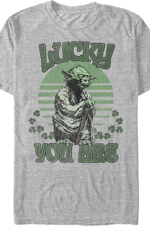 Yoda Lucky You Are Star Wars T-Shirtmain product image