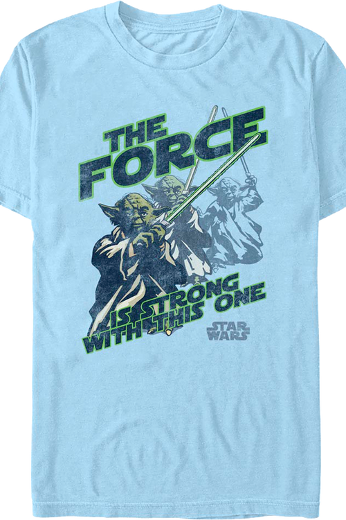 Yoda The Force Is Strong With This One Star Wars T-Shirtmain product image