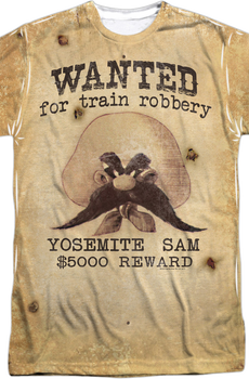 Yosemite Sam Wanted Poster Looney Tunes T-Shirt