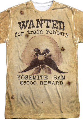 Yosemite Sam Wanted Poster Looney Tunes T-Shirt