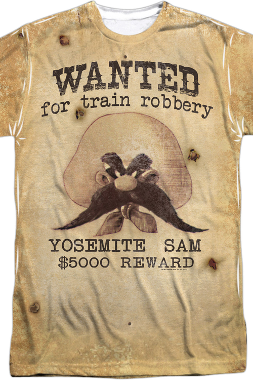 Yosemite Sam Wanted Poster Looney Tunes T-Shirtmain product image