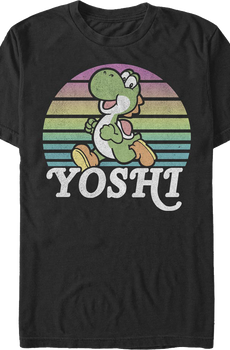 Yoshi Retro Stripes Super Mario Bros. T-Shirt