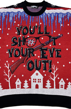 You'll Shoot Your Eye Out Christmas Story Knitted Sweater