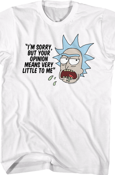 Your Opinion Means Very Little Rick and Morty T-Shirt