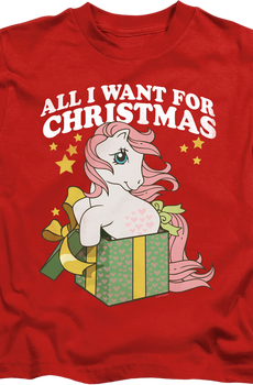 Youth All I Want For Christmas My Little Pony Shirt