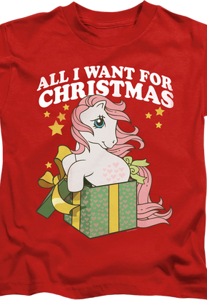 Youth All I Want For Christmas My Little Pony Shirt
