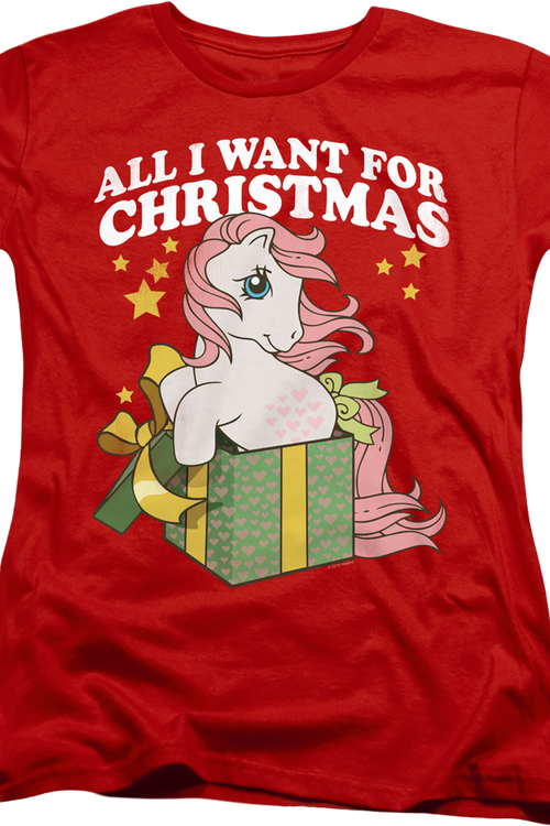 Womens All I Want For Christmas My Little Pony Shirtmain product image
