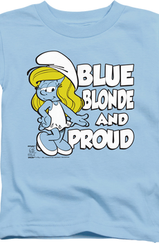 Youth Blue Blonde And Proud Smurfs Shirt
