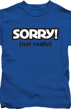 Youth Blue Sorry Shirt