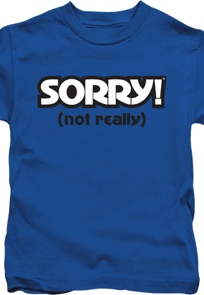 Youth Blue Sorry Shirt