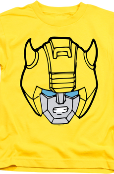 Youth Bumblebee Head Shot Transformers Shirt