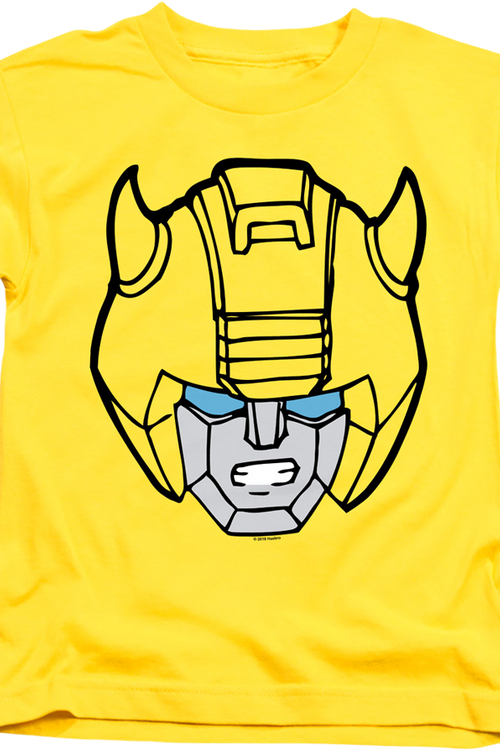 Youth Bumblebee Head Shot Transformers Shirtmain product image