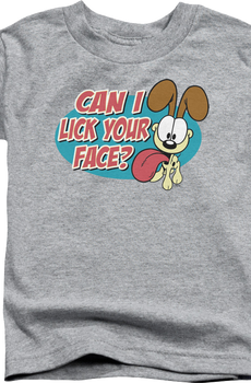 Youth Can I Lick Your Face Garfield Shirt
