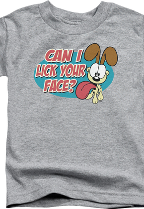 Youth Can I Lick Your Face Garfield Shirt