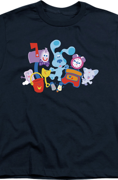 Youth Character Collage Blue's Clues Shirt
