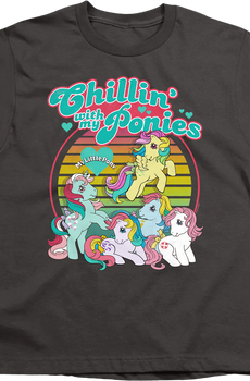 Youth Chillin' With My Ponies My Little Pony Shirt