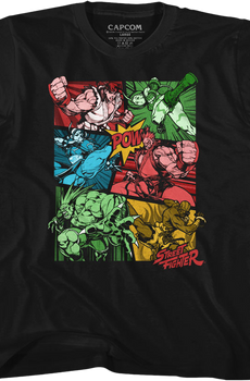 Youth Comic Book Action Street Fighter Shirt
