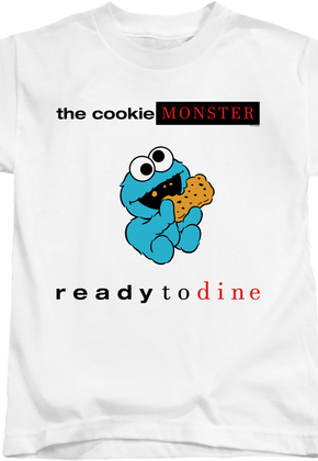 Youth Cookie Monster Ready to Dine Sesame Street Shirt