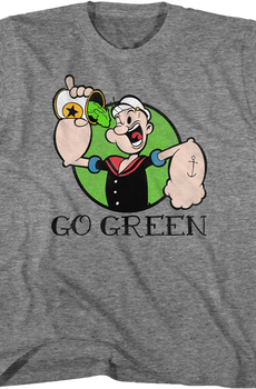 Youth Go Green Popeye Shirt