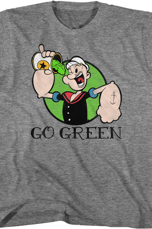 Youth Go Green Popeye Shirtmain product image