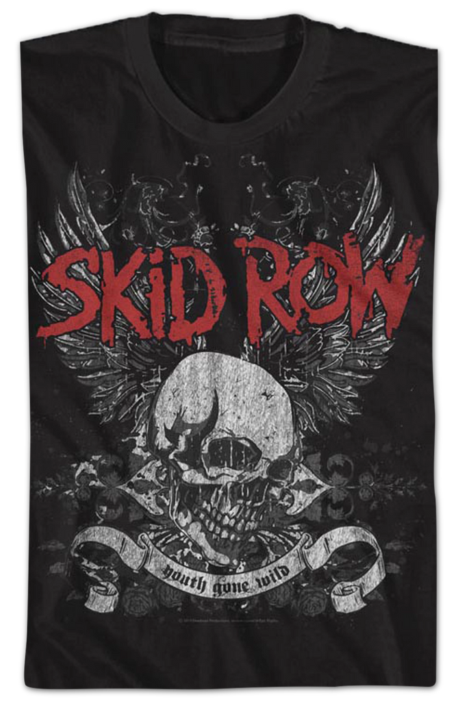 Youth Gone Wild Skid Row T-Shirt: Skid Row Mens T-Shirt