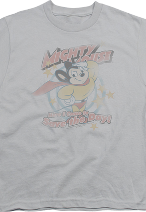 Youth Here I Come to Save the Day Mighty Mouse Shirt