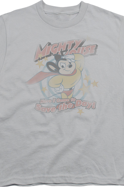 Youth Here I Come to Save the Day Mighty Mouse Shirtmain product image