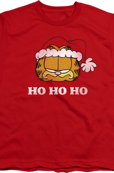 Youth Ho Ho Ho Garfield Christmas Shirt
