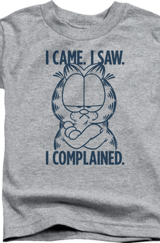 Youth I Came I Saw I Complained Garfield Shirt