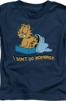 Youth I Don't Do Mornings Garfield Shirt