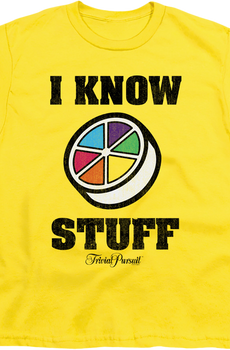 Youth I Know Stuff Trivial Pursuit Shirt