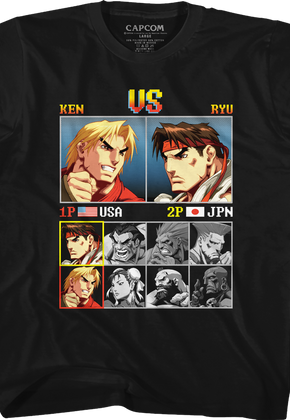Youth Ken vs Ryu Street Fighter Shirt