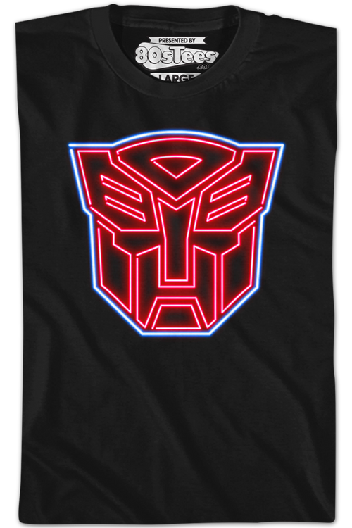 Youth Neon Autobots Logo Transformers Shirtmain product image