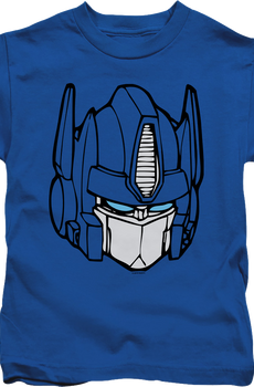 Youth Optimus Prime Head Shot Transformers Shirt