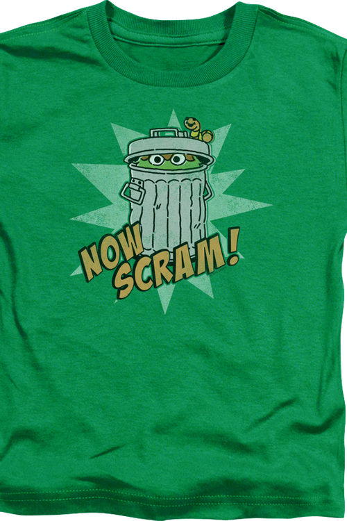 Youth Oscar The Grouch Now Scram Sesame Street Shirtmain product image