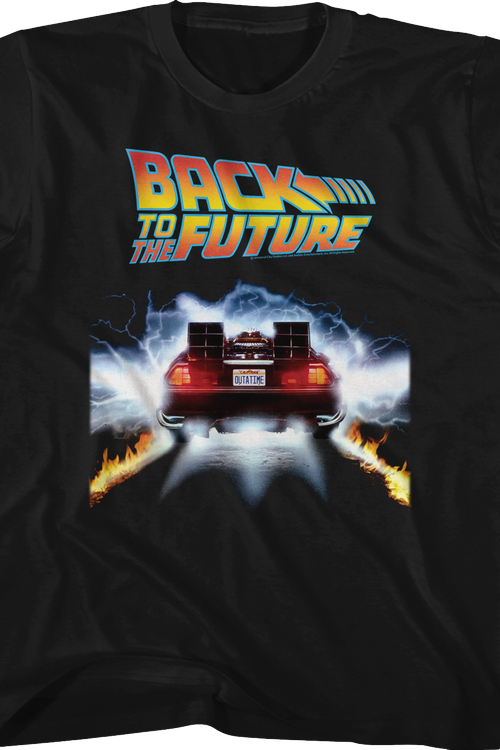 Youth OUTATIME DeLorean Back To The Future Shirtmain product image