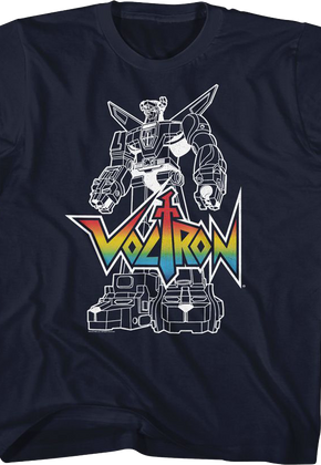 Youth Outlined Defender of the Universe Voltron Shirt