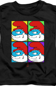 Youth Papa Smurf Pop Art Smurfs Shirt