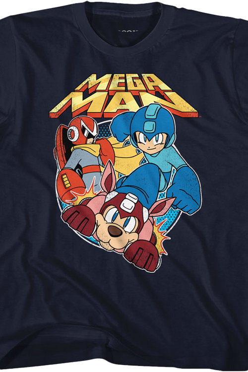 Youth Proto Man Rush and Mega Man Shirtmain product image