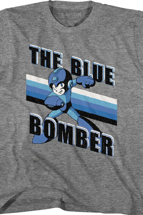 Youth Retro Blue Bomber Mega Man Shirtmain product image