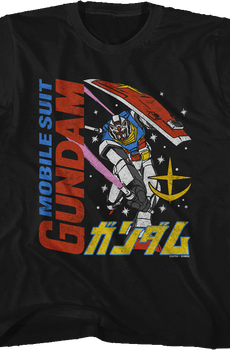 Youth Vintage Mobile Suit Gundam Shirt